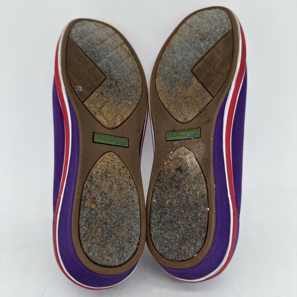 Red Hat Society GRASSHOPPERS Keds Purple Wedged Heel Slip-On Shoes 7.5M Sneakers - Picture 12 of 12